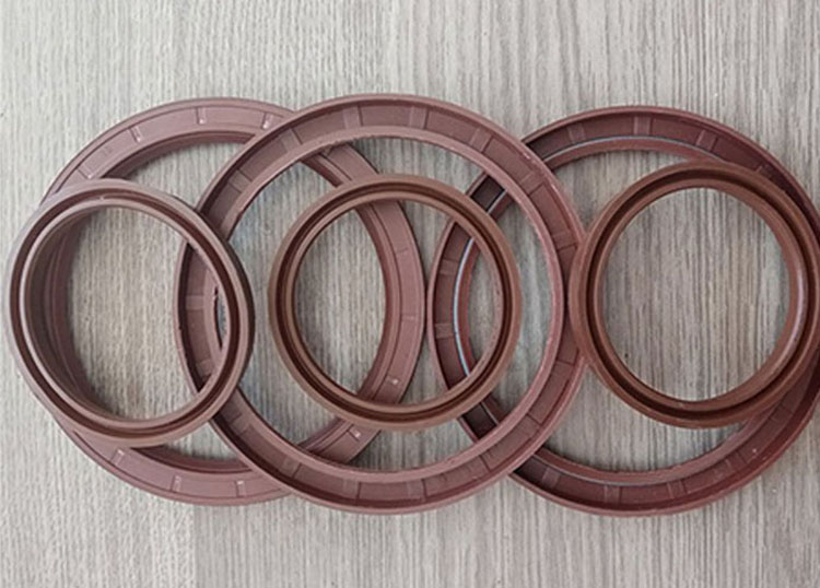 Fluororubber skeleton oil seal